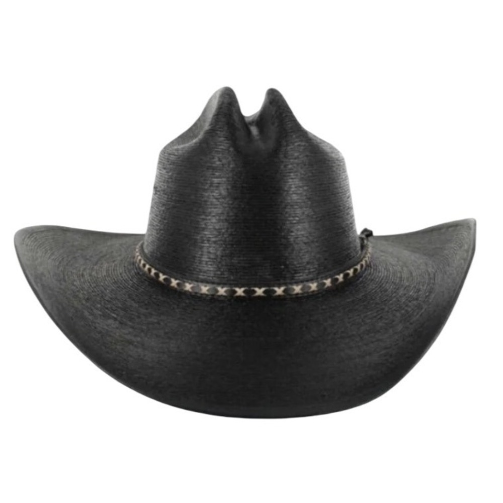 Resistol Mens Asphalt Black Shantung Panama Straw‎ Cowboy Hat XXX 6 7/8 USA Made
